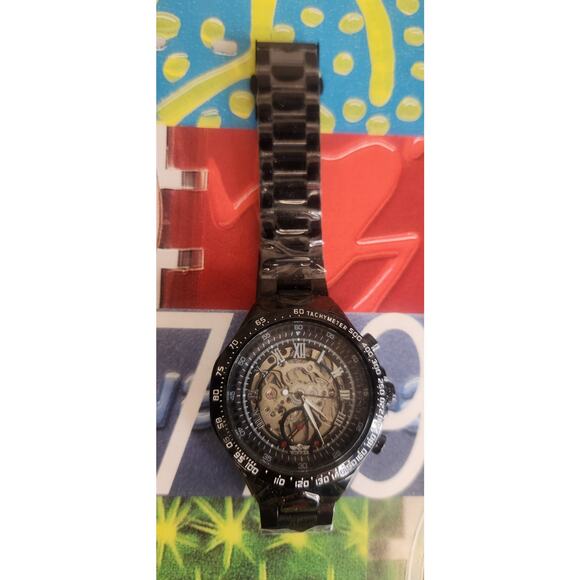 Men's Automatic Mechanical movement Winner Watch with tachymeter NEW - Picture 3 of 9